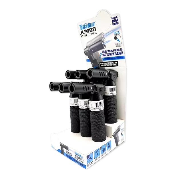 Jumbo Slide Torch Lighter - 6 Pieces Per Retail Ready Display 25772