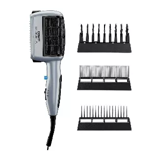 Conair 3-in-1 Styling Hair Dryer, 1875W Blow Dryer with 3 Styling Attachments to Detangle, Straighten, and Volumize, Ionic Technology, Dual Voltage