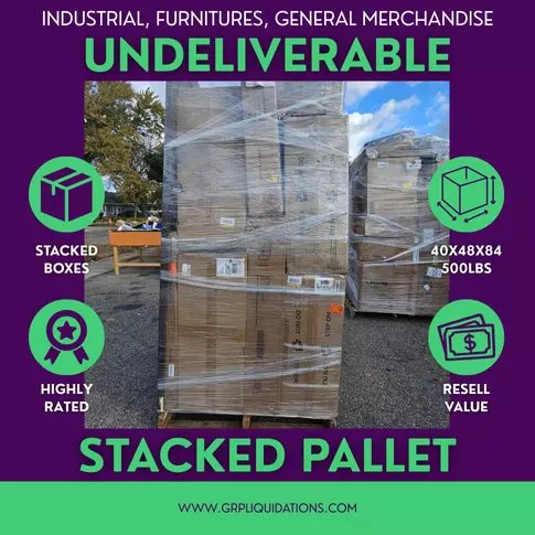 Undeliverable Super Large Items Stacked Pallet – FREE SHIPPING