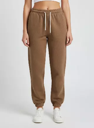 Women’s Fleece Jogger Pants #07 — Beige / S-M-L-XL