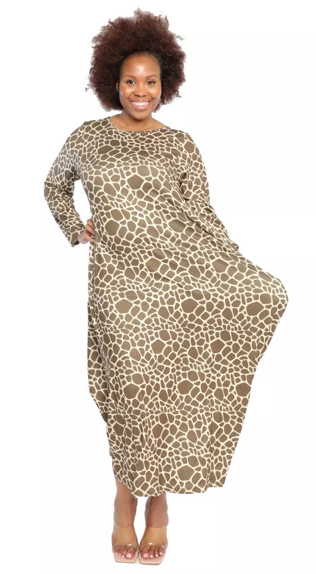 CHH-21073 ON SALE!!! Animal Print Maxi Dress - One Size (3-PCS PRE-PACK) ($12.00 Each)
