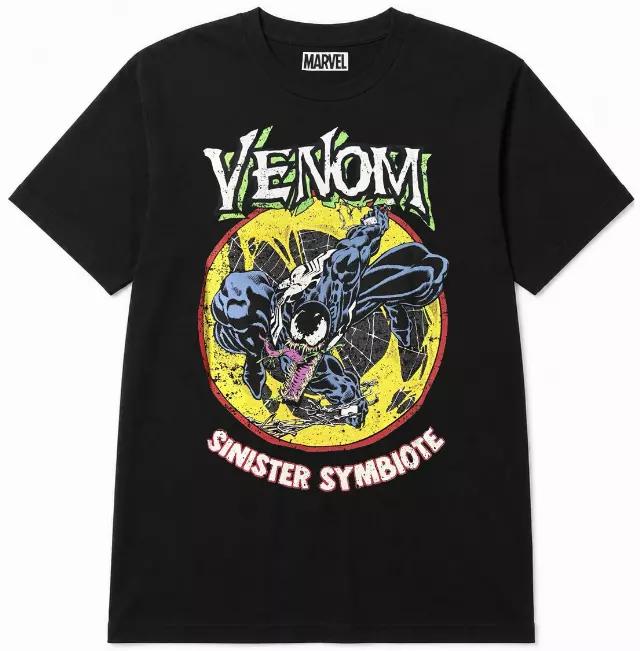 MARVEL VENOM SINISTER SYMBIOTE T-SHIRT BLACK