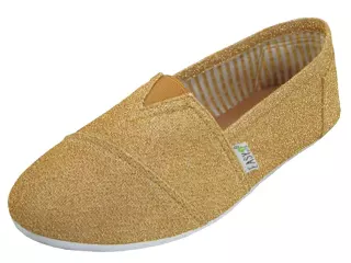 S308L - Women's "Easy USA" Slip-on Casual Canvas Shoes — Gold (S308L-Gold) / 6-11 Assorted