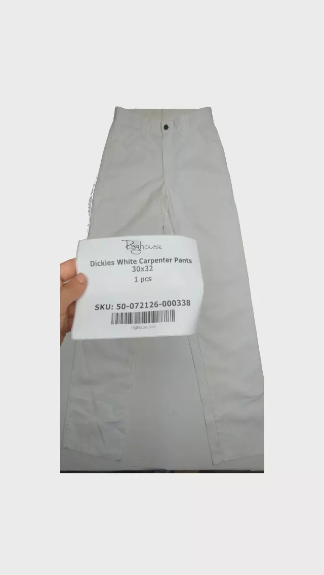 Dickies White Carpenter Pants 30x32 1 pcs