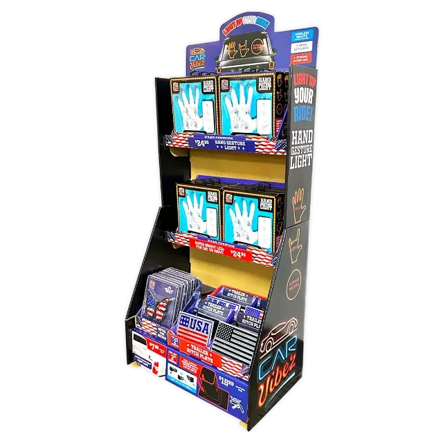 Waving Hand Car Accessories Assortment Floor Display - 18 Pieces Per Retail Ready Display Kit 88537