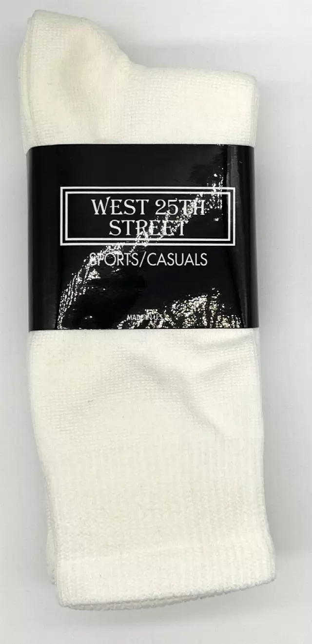#6-WS-1389 Women’s White Crew Socks – $.90 Per 3 Pair Pack (20 Packs)