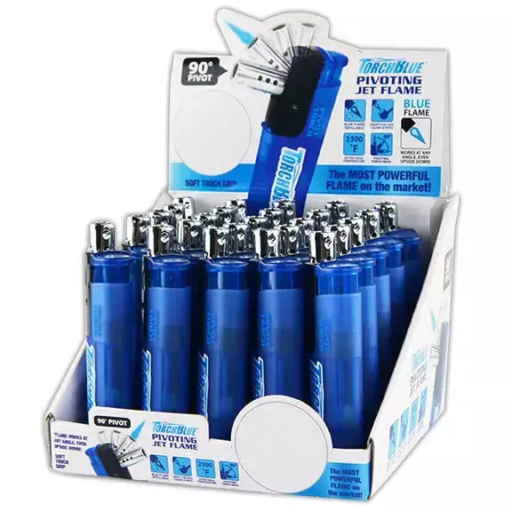 Pivot Head Torch Lighter - 25 Pieces Per Retail Ready Display 23881
