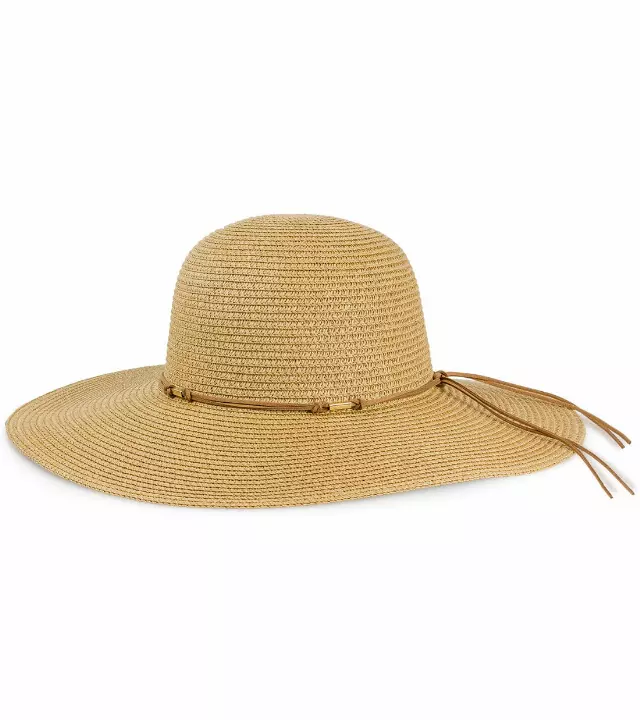 Magid Straw Tie Crown Floppy Hat — TOAST