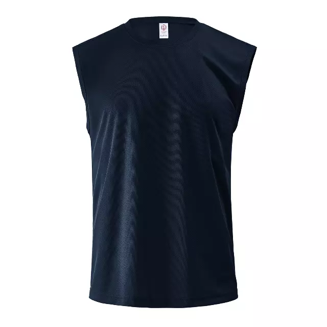 Men's Performance Tank Top Shirt with Breathable Polyester Micro Mesh - Style #MS203- $3.90/Unit MINIMUM 24 PCS - PLEASE SEE DESCRIPTION - S-3XL — Navy