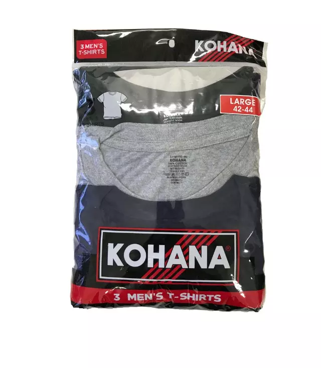 Men's Crew Neck T-Shirt - 3pk Asst - 92830 — 92830 / X-LARGE