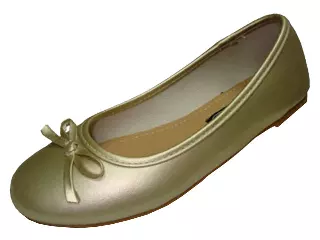 S8300C - Youth's "Easy USA" Comfortable Ballet Flat Shoes — Gold (S8300C-G) / 11-4 Assorted