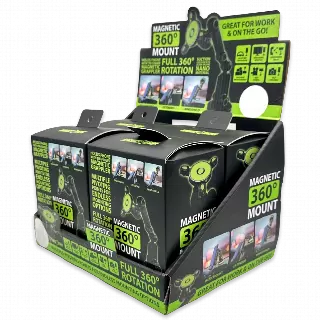 Phone Mount with Magnetic Mount and Suction Cup Base - 4 Pieces Per Retail Ready Display 21953
