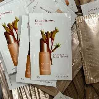 WHOLESALE CLARINS EXTRA FIRMING YEUX EYE CREAM PACKETS 0.03 OZ - 100 PIECE LOT