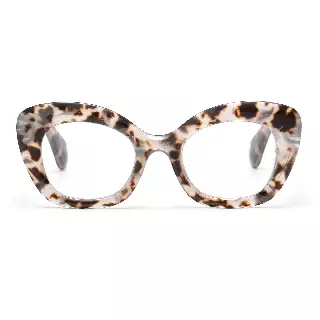 Women's Vintage Oversized Cat-Eye Reading Glasses in 10+ Custom Reading Powers RJ11097 — +3.75