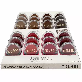 Milani Cheek Kiss Cream Bronzer & Blush - Wholesale Display 24 Units (CHEEK KISS)