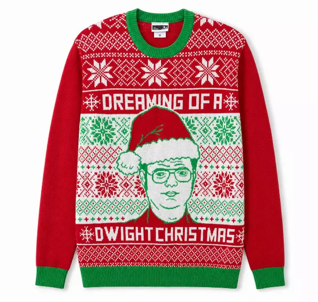 THE OFFICE DREAMING OF A DWIGHT CHRISTMAS SWEATER OESM3550