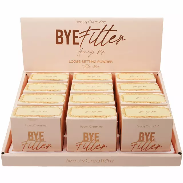 Beauty Creations Bye Filter Loose Setting Powder Honey - Wholesale 12 Units (BFP03)