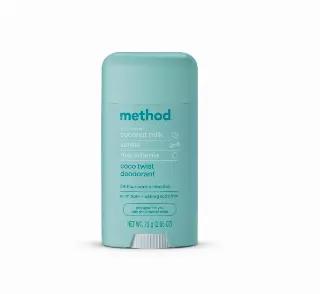 Method Deodorant, Coco Twist, Coconut Milk, Avocado + Macadamia Oil notes, 24 Hour Odor Protection, 2.65 oz