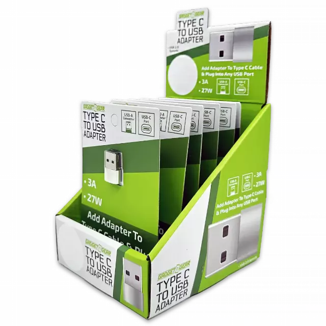 Charging Adapter USB-C to USB Converter - 6 Pieces Per Retail Ready Display 24836