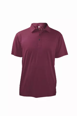 Men's Short Sleeve Polo Shirt BLACK- Style #MS016- $7.90/ Unit MINIMUM 24 PCS - PLEASE SEE DESCRIPTION - S-2XL — Burgundy