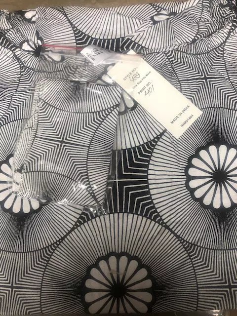 7052X - Ruffled high-low African wax print dress with short sleeves - (3/pk) - Plus Size - ON SALE!!! $12.50 Each — Plus Size / Print-401