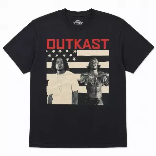 OUTKAST HIP HOP T-SHIRT BLACK
