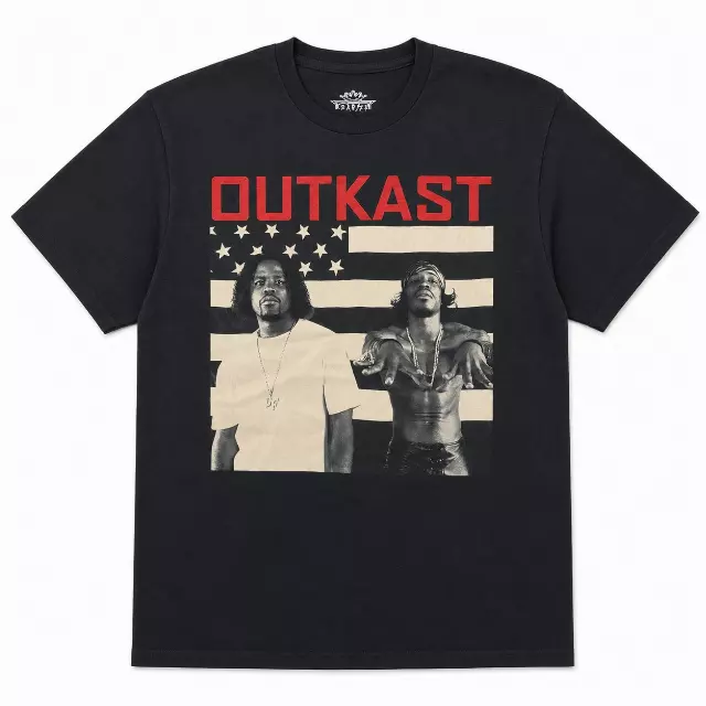 OUTKAST HIP HOP T-SHIRT BLACK