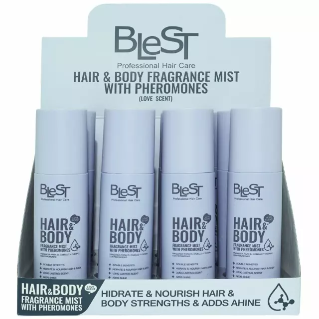Blest Hair & Body With Pheromones Fragrance Mist - Wholesale Display 12 Units (HFM-28)