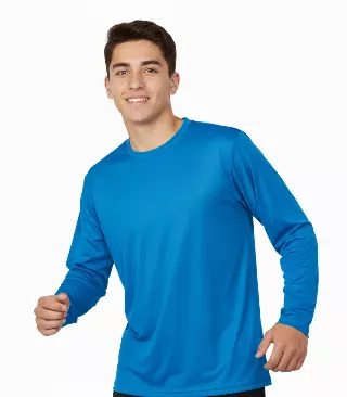 Performance L/S Crew Neck Pacific Blue - 7661209