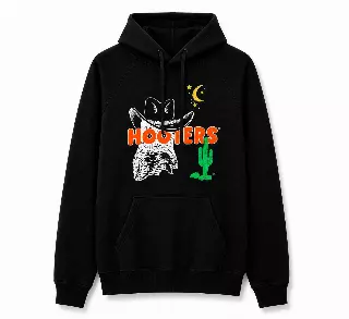 HOOTERS COWBOY HOODIE BLACK