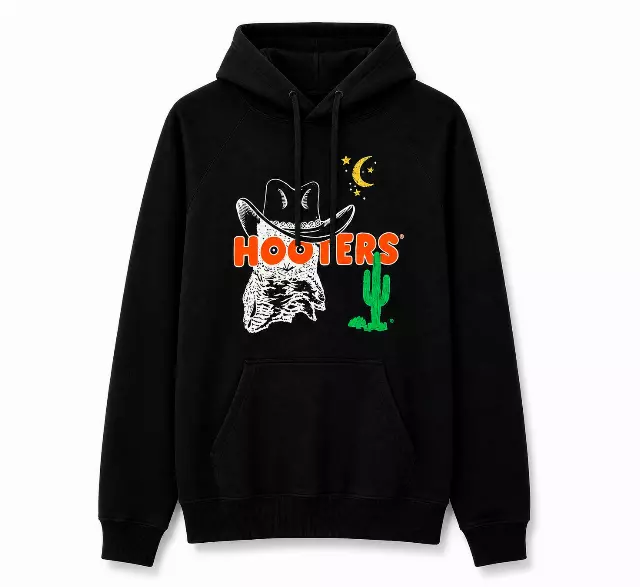 HOOTERS COWBOY HOODIE BLACK