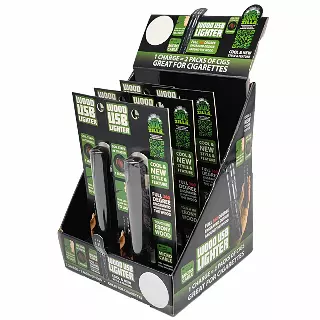 Wood Usb Coil Lighter Tube - 6 Pieces Per Retail Ready Display 22688