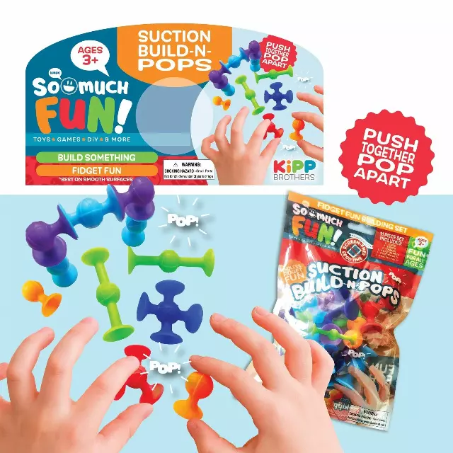 Fidget Suction Pop Set - 12 Pieces Per Pack 23286