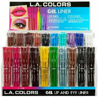 L.A. Colors Gel Lip And Eye Liner - Wholesale Display 180 Units (CAD469)