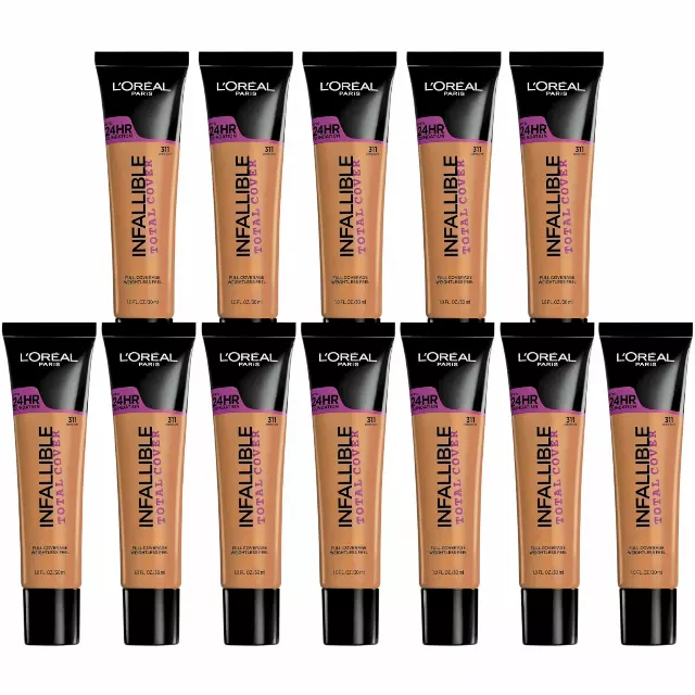 Loreal Infallible Total Cover 24hr Foundation #311 Creme Cafe - Wholesale 12 Units (LITC311)