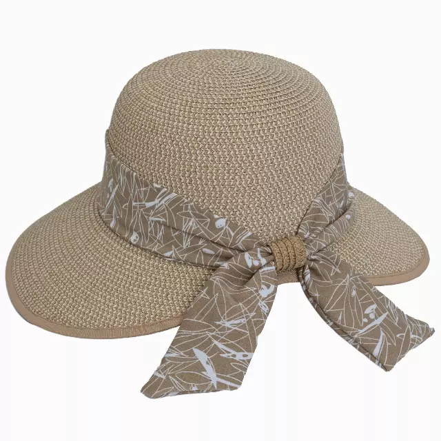 Magid Printed Ribbon Straw Garden Hat — TOAST