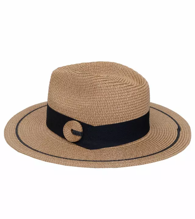 Magid Straw Floppy Hat — Toast · SKU HA-1525S-TOAST