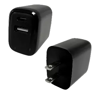 AC Wall Charger Dual Port USB / USB-C 20 Watts - 12 Pieces Per Pack 24675