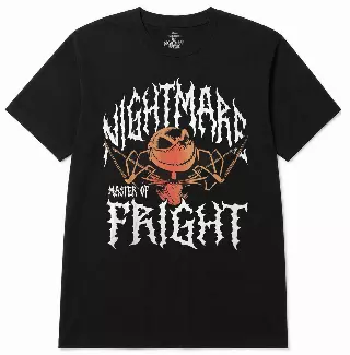 DISNEY NIGHTMARE BEFORE CHRISTMAS METAL FREIGHT T-SHIRT BLACK