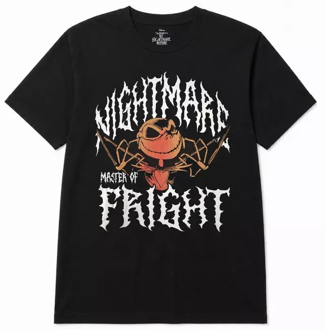 DISNEY NIGHTMARE BEFORE CHRISTMAS METAL FREIGHT T-SHIRT BLACK