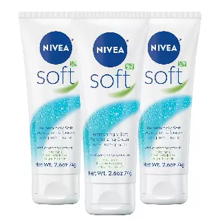 NIVEA Soft Refreshingly Soft Moisturizing Cream - 3 Pack