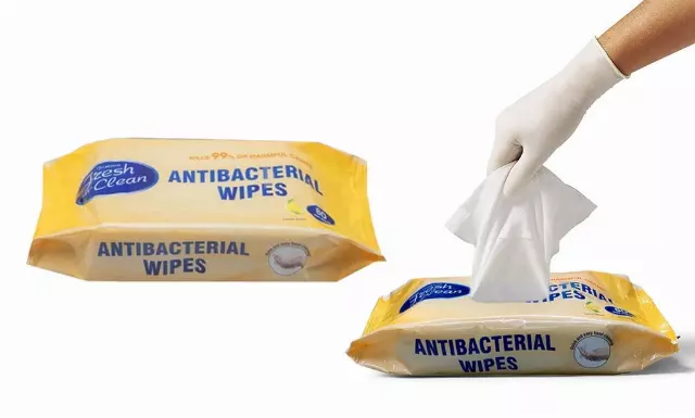 Fresh n Clean Antibacterial Wipes - Combats Germs and Viruses