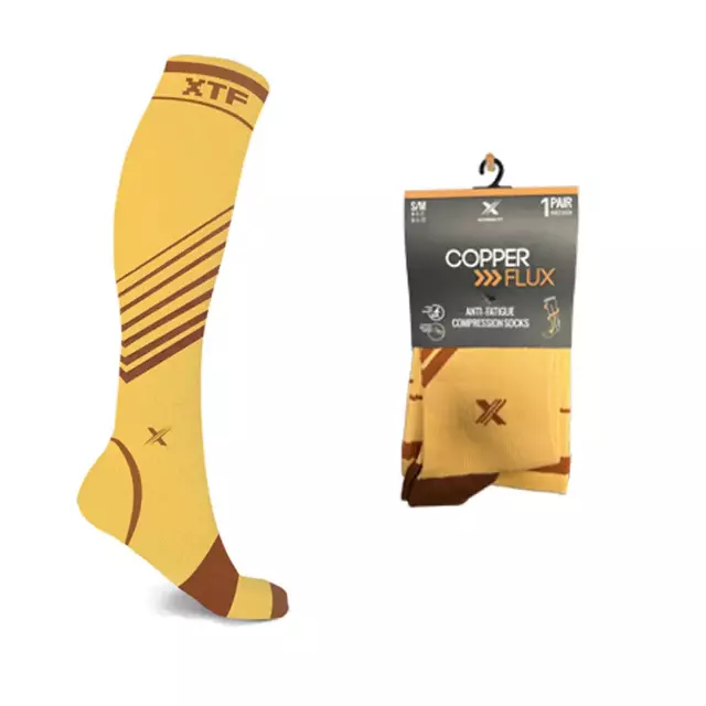 Copper Compression Striped Knee High Socks — Large/XL · SKU EF-STECS-L-MUS