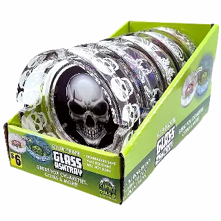 Glow in The Dark Glass Ashtray - 5 Pieces Per Retail Ready Display 41358