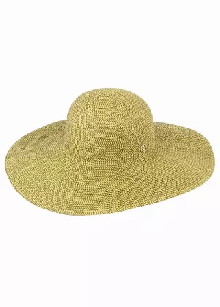 Adrienne Vittadini Metallic Lurex Straw Floppy