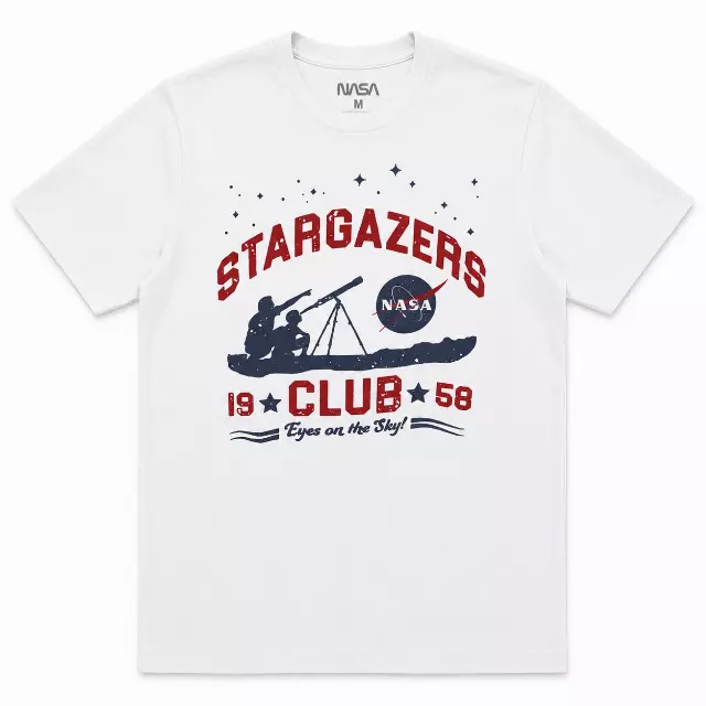 NASA STARGAZERS CLUB T-SHIRT WHITE