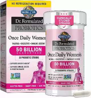 Garden of Life Once Daily Dr. Formulated Probiotics for Women - 30 Capsules