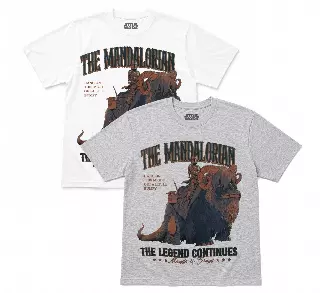 STAR WARS MANDALOREON ASSORTED T-SHIRTS GREY/WHITE
