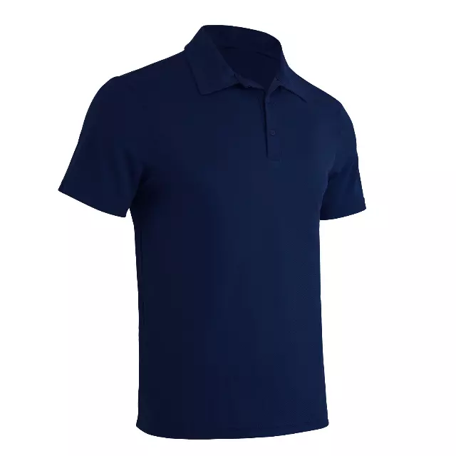 Men's Performance Polo Shirt with Polyester Jacquard Mesh - Style #LHT13 - $4.15/Unit MINIMUM 24 PCS- PLEASE SEE DESCRIPTION - S-2XL — Navy