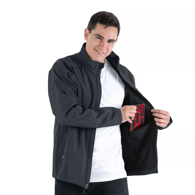 Men's Jacket- Style #MFJ154- $16.50/Unit MINIMUM 12 PCS- PLEASE SEE DESCRIPTION - S-3XL — Dark Grey